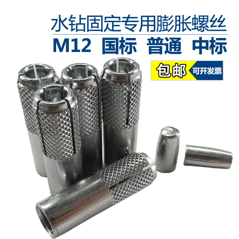 内膨胀螺丝内爆壁虎内迫式膨胀螺栓台式水钻固定支架用M12-封面