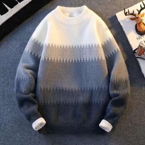 青少年仿貂绒秋冬加厚毛衣