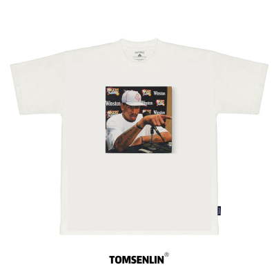 tomsenlin76人队名宿阿伦艾佛森媒体采访油画康丽印花短袖