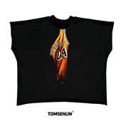 侃爷蝙蝠棉宽松坎肩短袖 tomsenlin 科比kobe创意美式