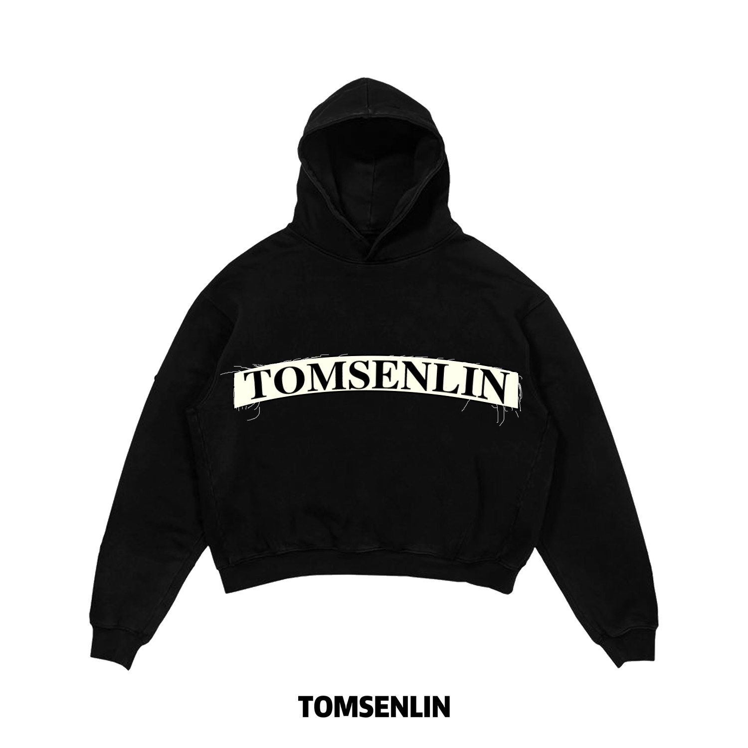 tomsenlin抽丝贴布系列-汤森林品牌款REMAKE贴布长短袖卫衣