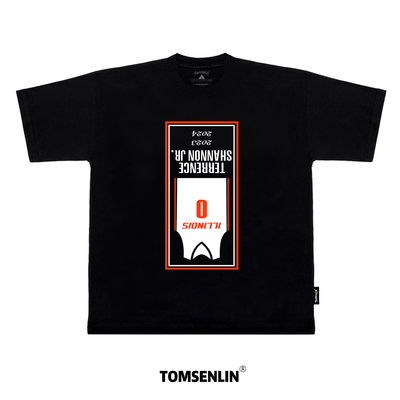 tomsenlin复刻小特伦斯香浓美式印花短袖