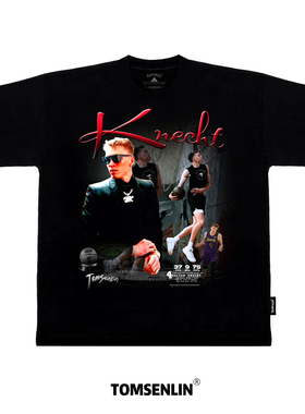 tomsenlin汤森林原创克内克特Dalton Knecht美式复古短袖康丽印花