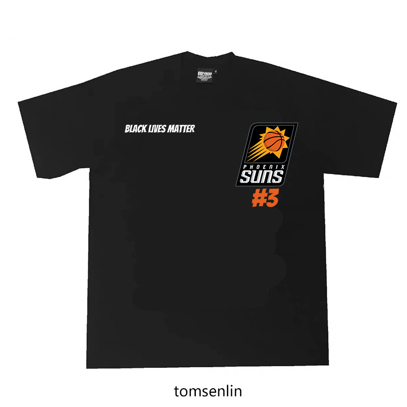 tomsenlin乌布雷太阳队紫色潮牌嘻哈HIPHOP夏季vintag短袖t恤RAP