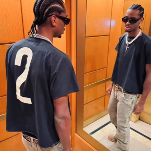 型2号背面康丽印花 版 tomsenlin亚历山大SGA同款 kanye蝙蝠短袖