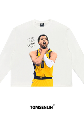 tomsenlin泰里斯·哈里伯顿25年东决G1绝杀庆祝动作康丽印花短袖