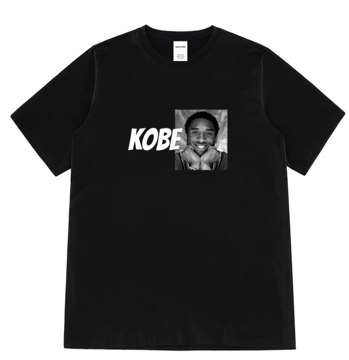 湖人队科比kobeT恤 人像纪念款 vintage致敬NBA湖人嘻哈HIPHOP