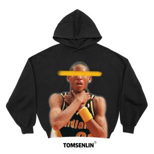 tomsenlin康丽印花直喷雷吉米勒连帽卫衣