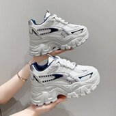 休闲运动鞋 厚底老爹鞋 子女 超火爆款 学生女鞋 透气跑步鞋 2025春秋季