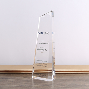 新款水晶奖杯现货奖牌定制创意授权牌制作设计优秀员工供应商奖杯