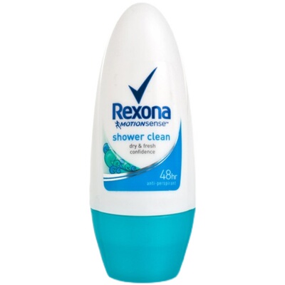 REXONA蕊娜 女士沐浴舒爽走珠香体露 4倍止汗功效 愈动愈清爽50ML