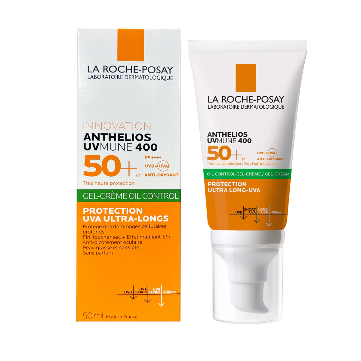 Laroche Posay全效广谱控油清爽隔离乳|防晒霜SPF50+PA++++50毫升