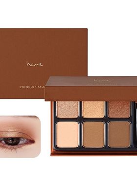 Heme - 六色眼影盘9g褐茶