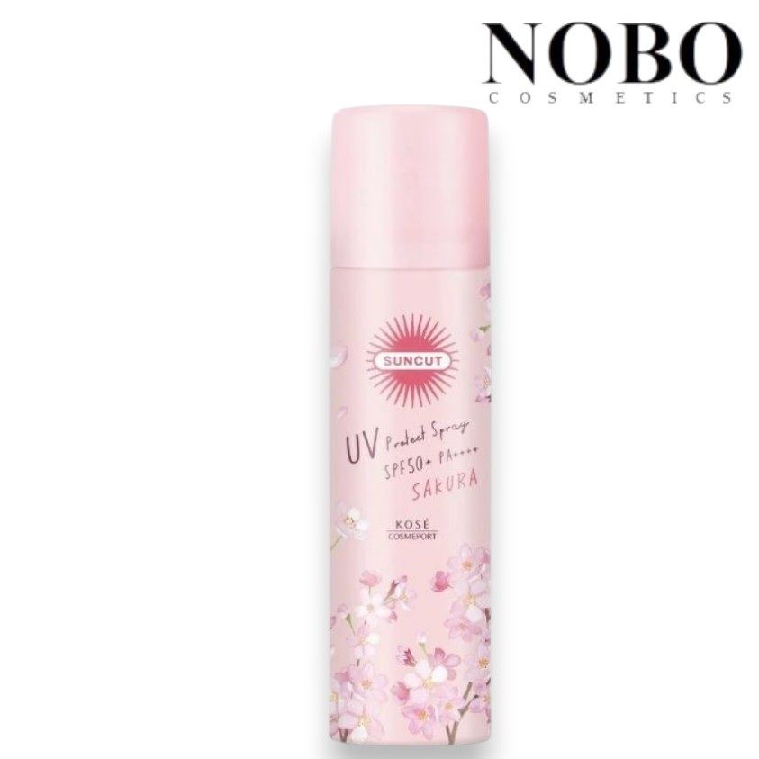 KOSE-SUNCUT樱花限定高丝高效防晒喷雾SPF50+PA++++90g香氛防晒版