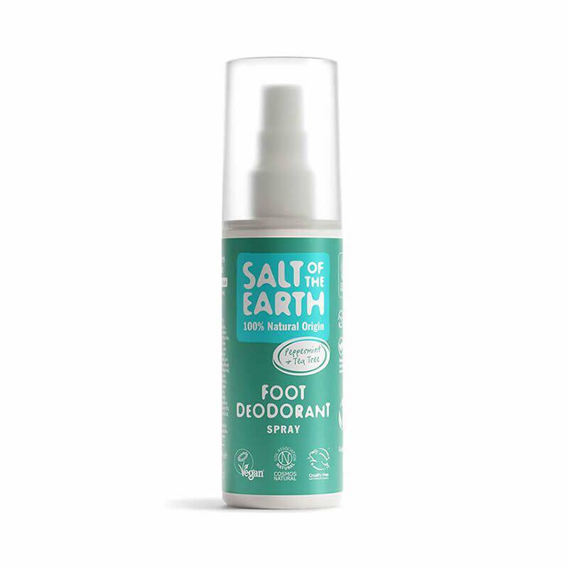 SALT OF THE EARTH天然薄荷足部除臭喷雾100ml有效减低脚臭爽身粉