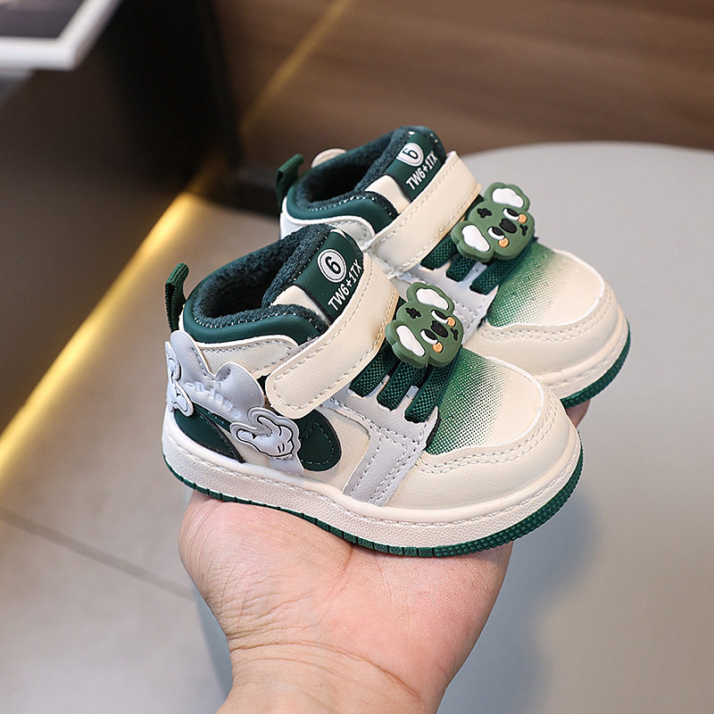 女宝宝鞋子加绒棉鞋婴儿学步鞋软