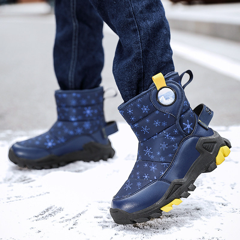 儿童雪地靴冬季加绒加厚保暖防滑
