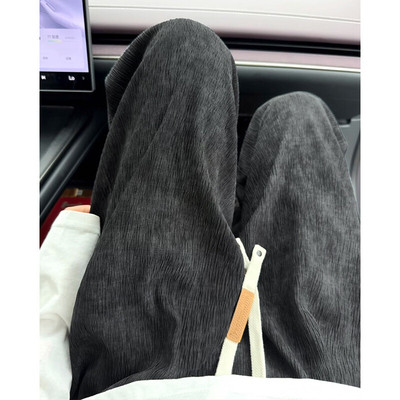 Vortex夏季痞帅冰感冰丝扎染肌理感大码垂感休闲裤男