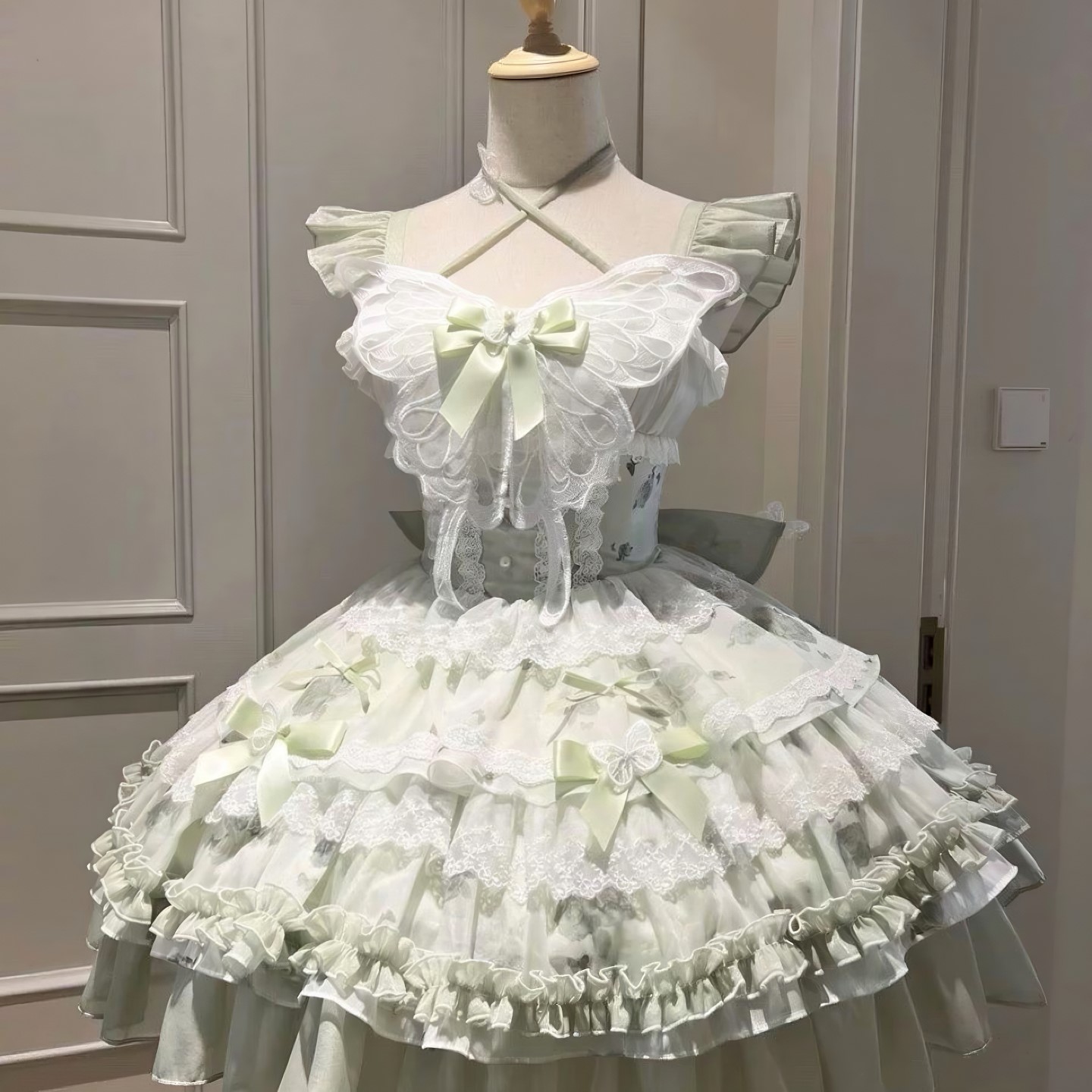 花期之约原创lolita裙现货绝美生日裙礼服洛丽塔公主短裙日常洋装