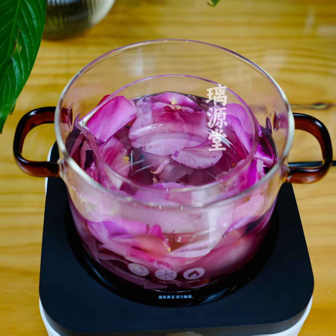 纯露专用玻璃蒸馏锅熬中药提取器机无孔盖高硼硅耐热纯露家用小型