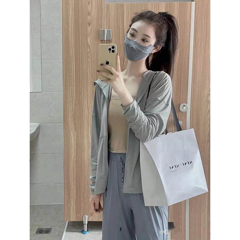 冰丝防晒衣女2026新款夏季宽松网眼拼接防晒服女薄款透气百搭外套