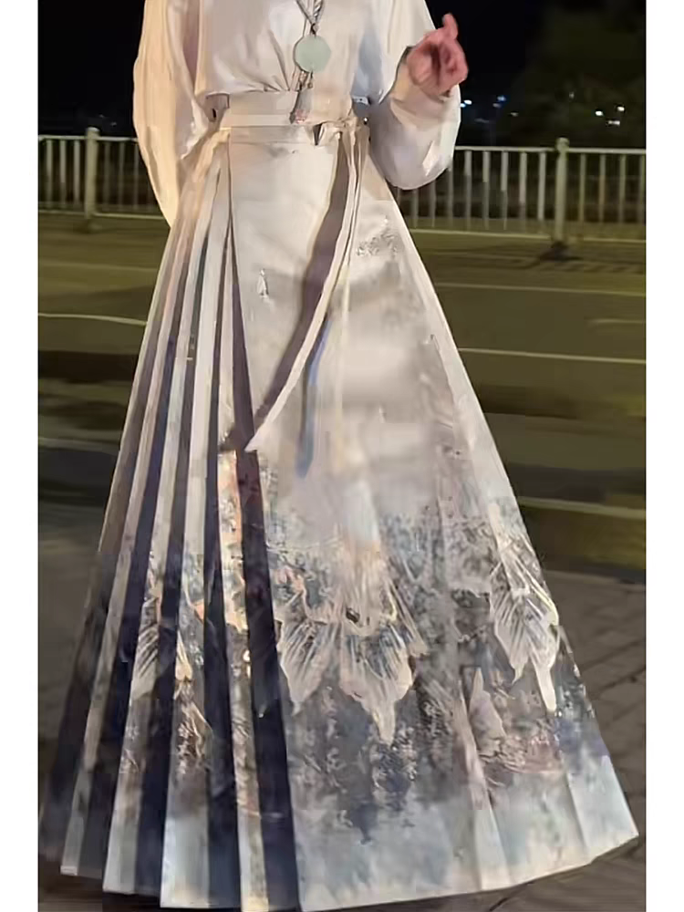 新中式國風(fēng)馬面裙女春季2024年新款國風(fēng)漢服日常通勤改良明制漢服