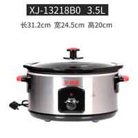 Aigeli stainless steel slow cooker, ceramic high-temperature resistant inner pot, electric stew pot, porridge and soup, health pot, can keep warm thumbnail 2