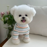 Одежда для домашних животных осень и зима Новая классическая полосатая рубашка Тедди Бишон Медвежь