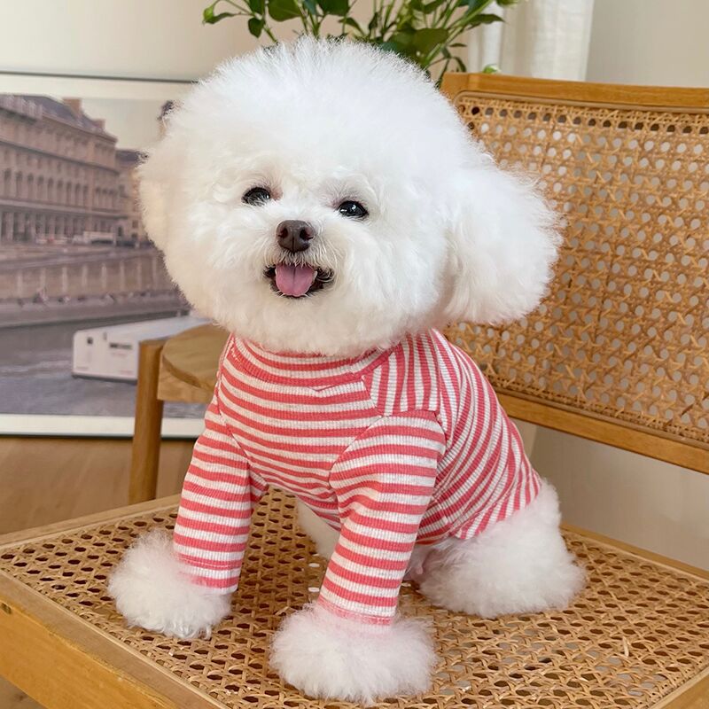 秋冬新款罗纹针织条纹打底衫