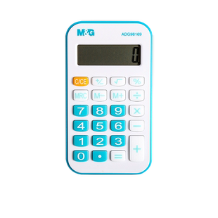 晨光计算器女神款办公室用计算器小学生用数字小键盘网红计算机器迷你考试用计算器便携式小号彩色卡通计算机