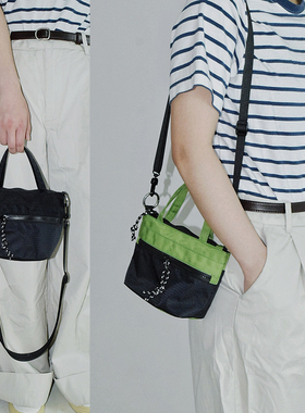 载迟设计2024夏季新 防水尼龙布斜挎小包 轻便休闲无性别随身小包