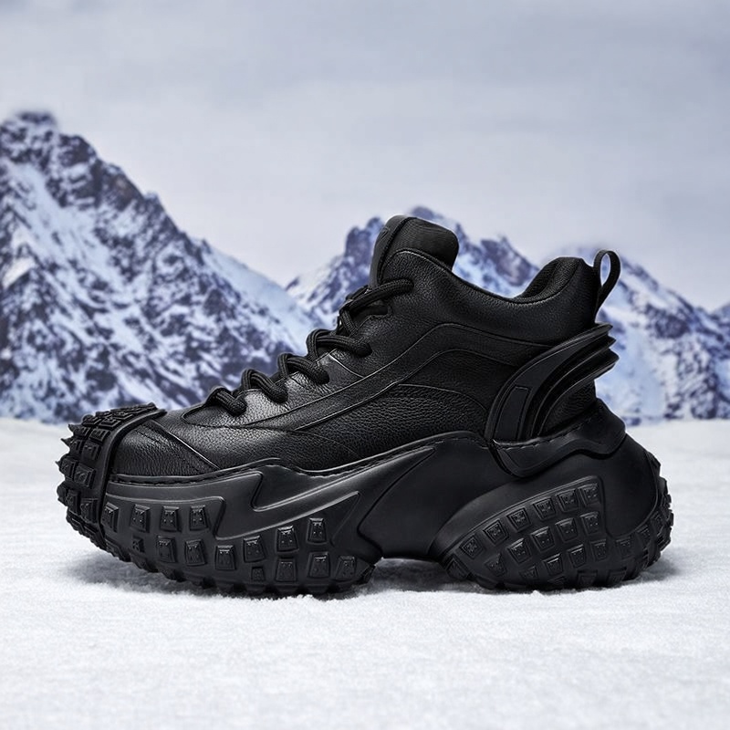 U7男鞋2025新款真皮老爹鞋