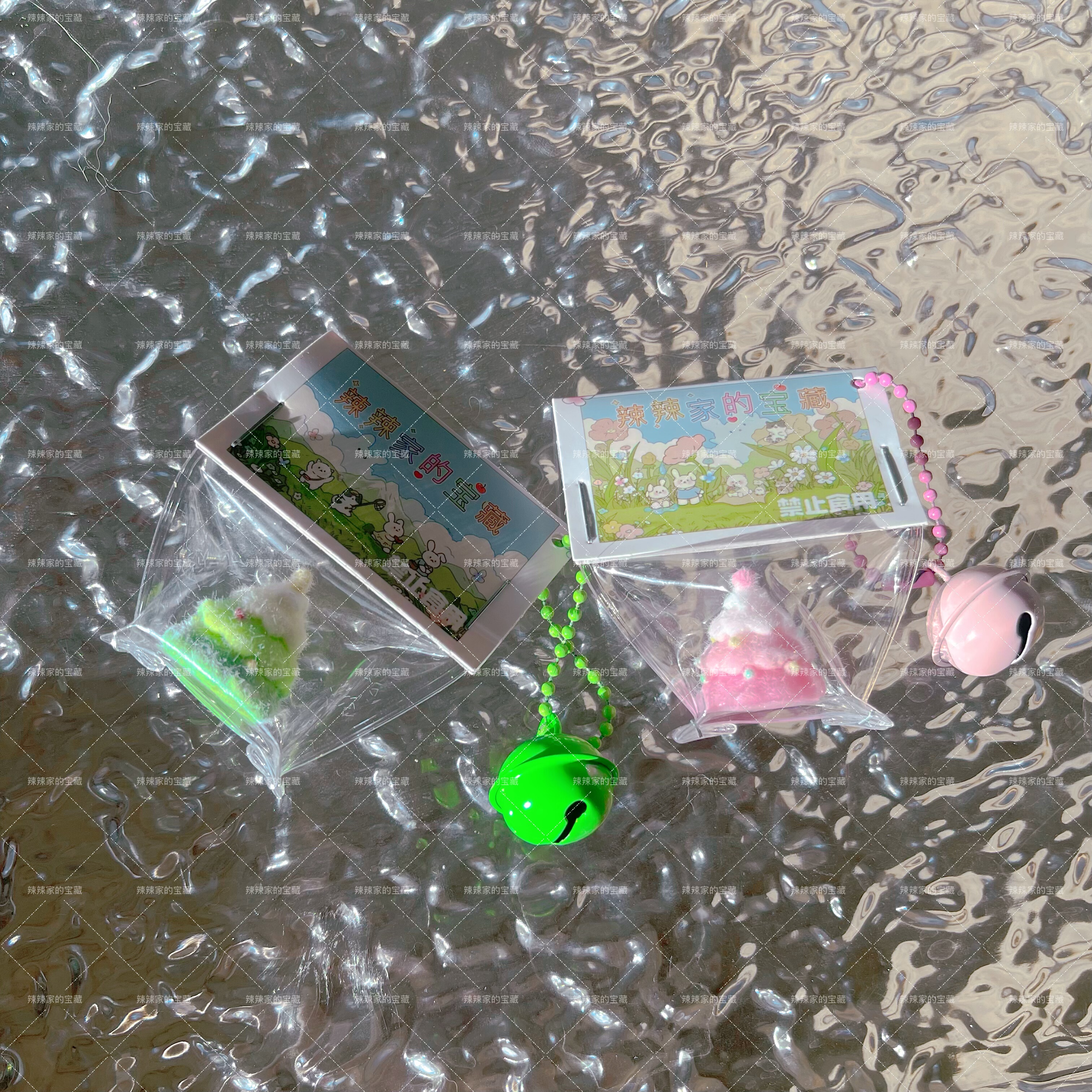 迷你植绒渐变圣诞树捏捏可爱毛绒绒小鼻嘎