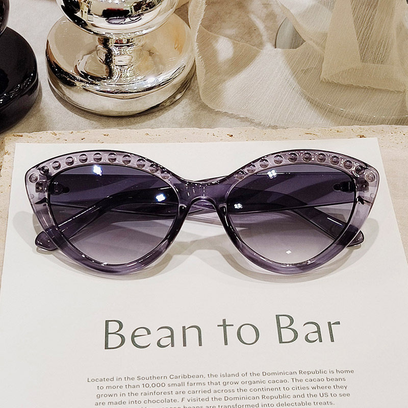 欧美复古猫眼墨镜女近视眼镜女圆脸可配度数近视太阳镜可配有度数