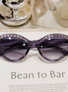 吸睛复古猫眼近视墨镜女