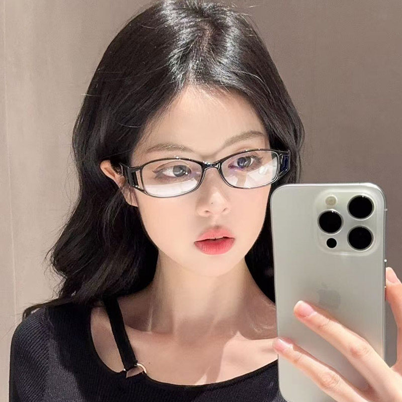 椭圆小框近视眼镜女可配高度数镜片超轻TR90镜框显脸小复古眼睛架