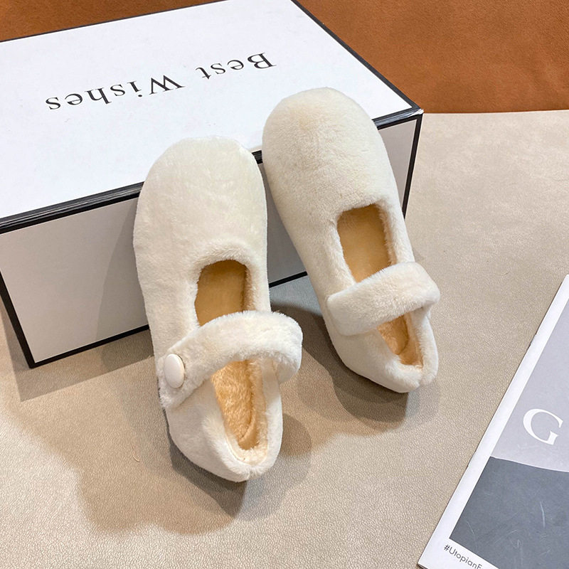 女童毛毛鞋2025秋冬新款外穿韩版平底玛丽珍豆豆加绒外穿公主棉鞋,童鞋/婴儿鞋/亲子鞋,棉鞋,淘宝优惠券,粉丝福利购,淘宝优惠卷