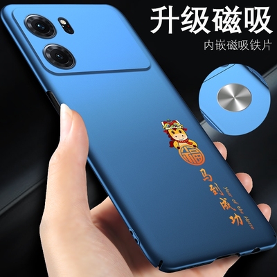 适用oppok10手机壳马到成功