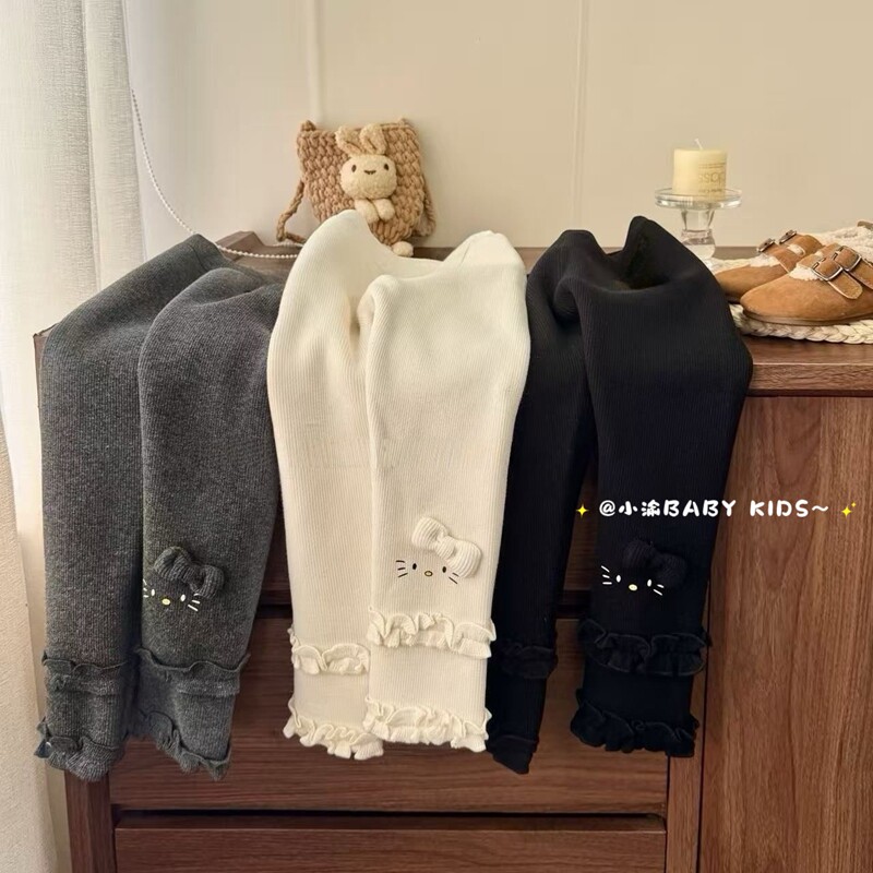 女童加绒打底裤2025冬季新款女宝宝kt冬季加厚保暖百搭一体绒长裤,童装/婴儿装/亲子装,裤子,淘宝优惠券,粉丝福利购,淘宝优惠卷