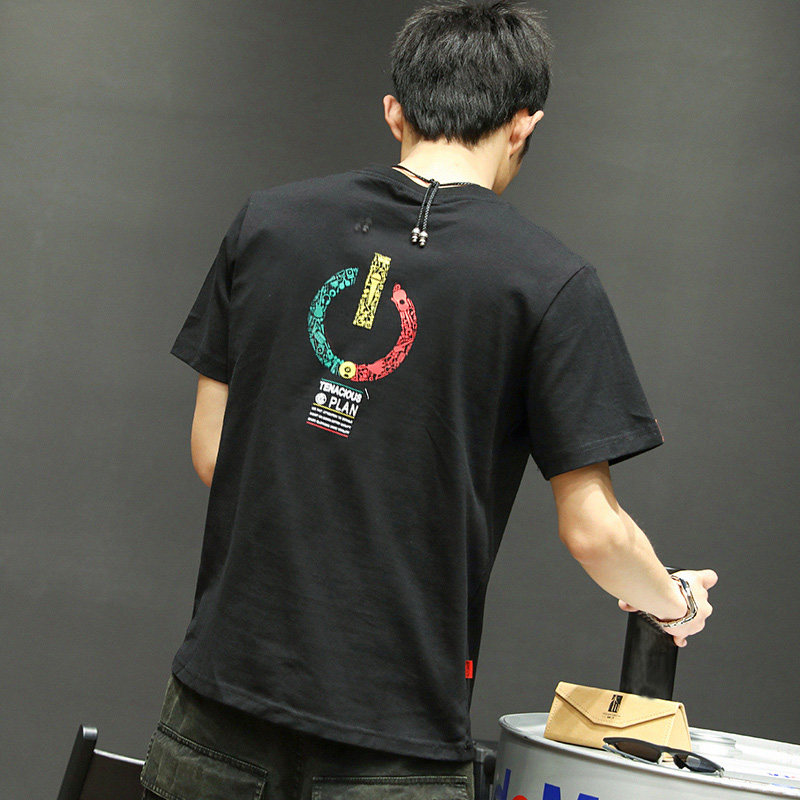 夏季男装日系复古青年短袖