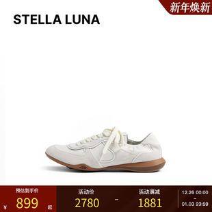 面橡胶薄底慢跑鞋 STELLA 多材质拼接鞋 25SS春夏新款 LUNA女鞋