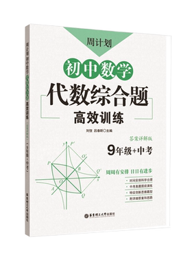 周计划.初中数学代数综合题高效训练.9年级中考 必刷题初一初二初三789年级数学代数综合专项训练