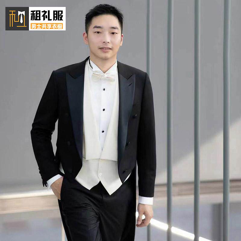 男士燕尾服新郎主持人礼服出租