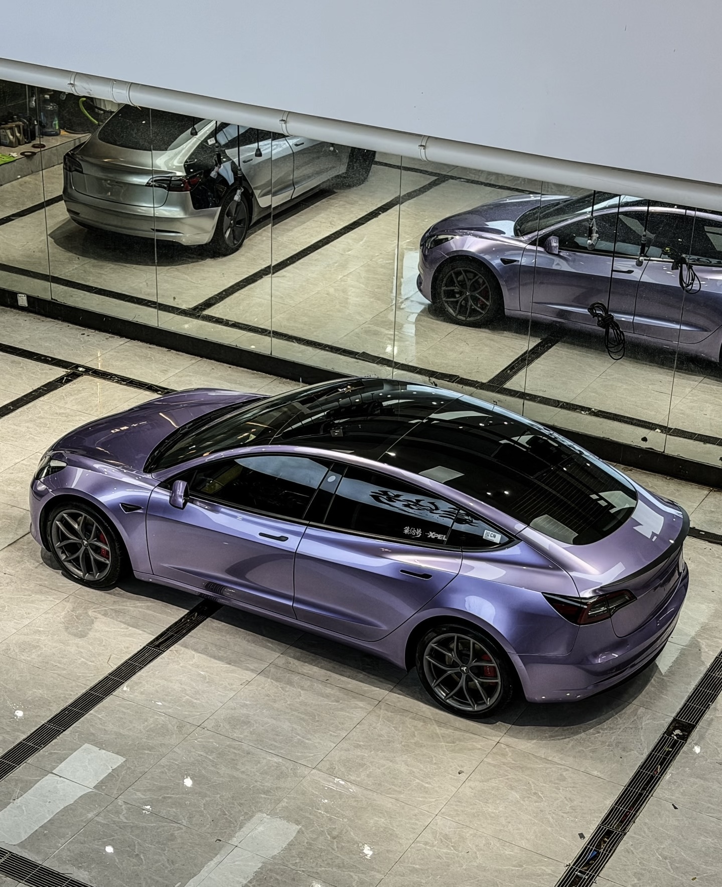 汽车改色膜pet全车车身整车贴膜特斯拉小米蔚来极氪奔驰宝马奥迪