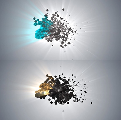 AE模板 企业通用LOGO片头光效粒子大气高端扫光特效视频模板209