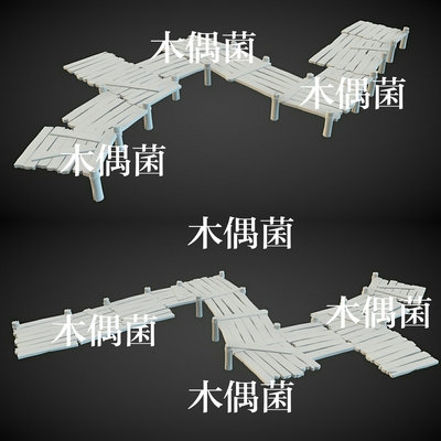 3dmax c4d fbx obj古代码头木桥场景装饰文件模型 非实物C265