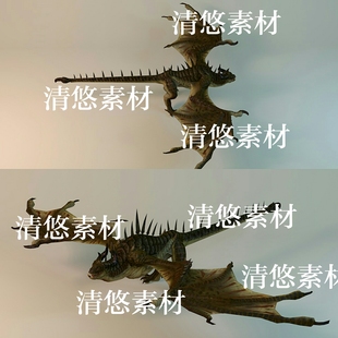 非实物C243 恶龙游戏怪物骨骼绑定带动作文件模型 c4d fbx格式