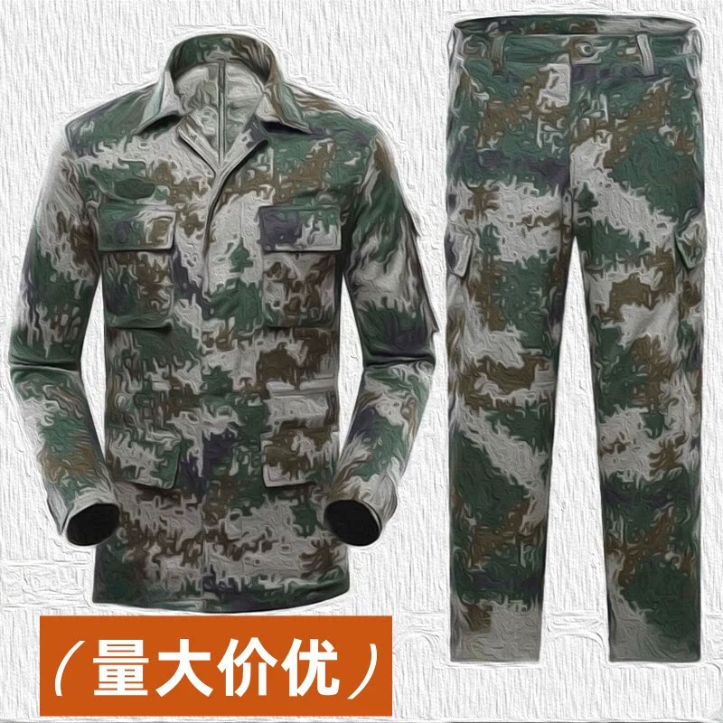 纯棉军训服短袖套装男夏季薄款迷作训外套/套装/野战