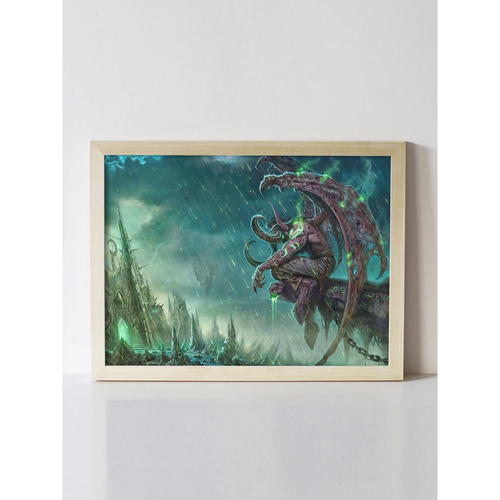 魔兽世界 WOW 伊利丹 巫妖王 游戏周边 海报挂画挂件摆件装饰画