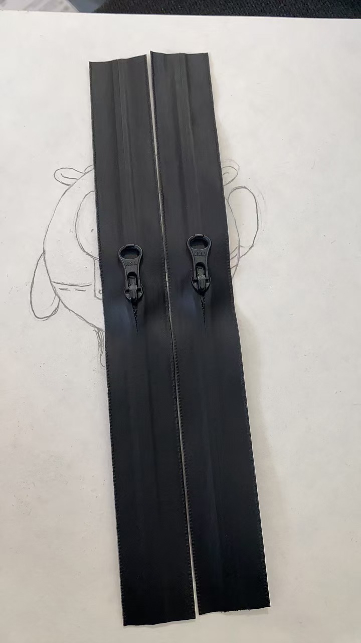 Ykkykk3号CZT10新款哑黑防水拉链现货直接剪的口袋包用拉链
